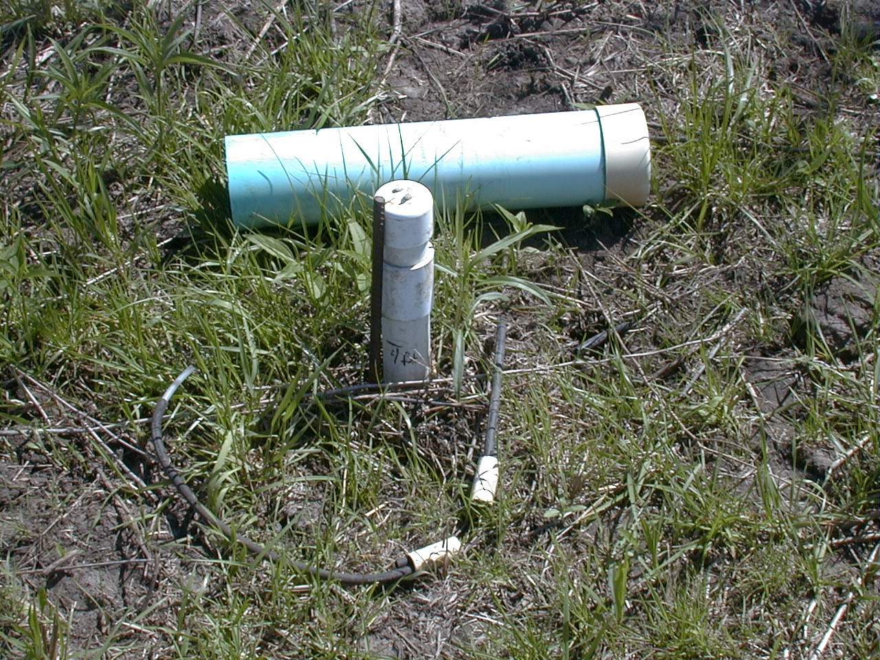 An eight-foot lysimeter is used to collect subsurface drainage (i.e. soil water).